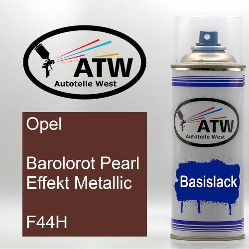 Opel, Barolorot Pearl Effekt Metallic, F44H: 400ml Sprühdose, von ATW Autoteile West.